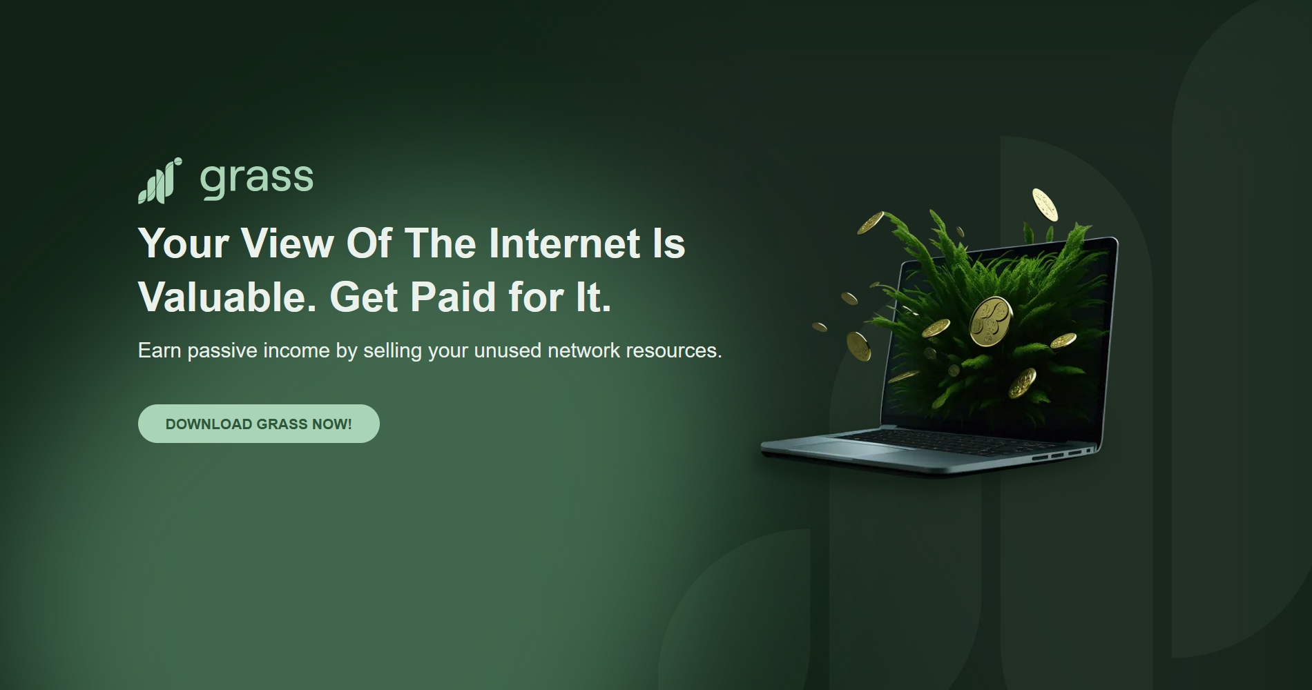 Earn passive income by selling your unused network resources. Earn passive income for sharing your internet connection.